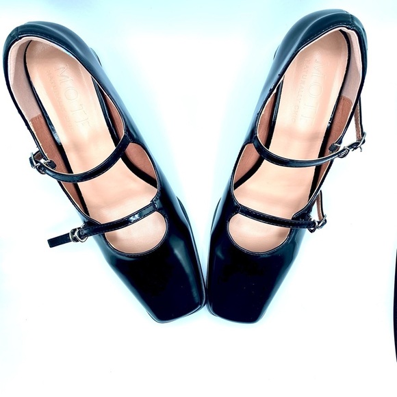 MOTF Black Double Strap Flats - Picture 4 of 9